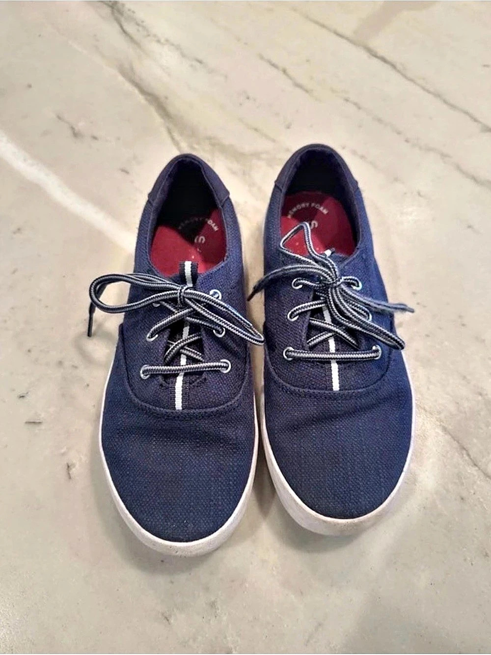 Sperry Spinnaker Washable Sneakers in Blue & White US Kids 2M